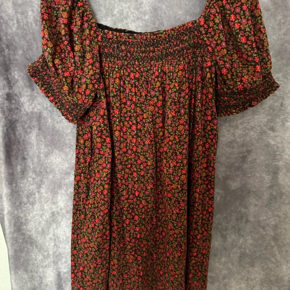American Eagle Outfitters Floral Mini Dress - Black and Red - Picture 2 of 2